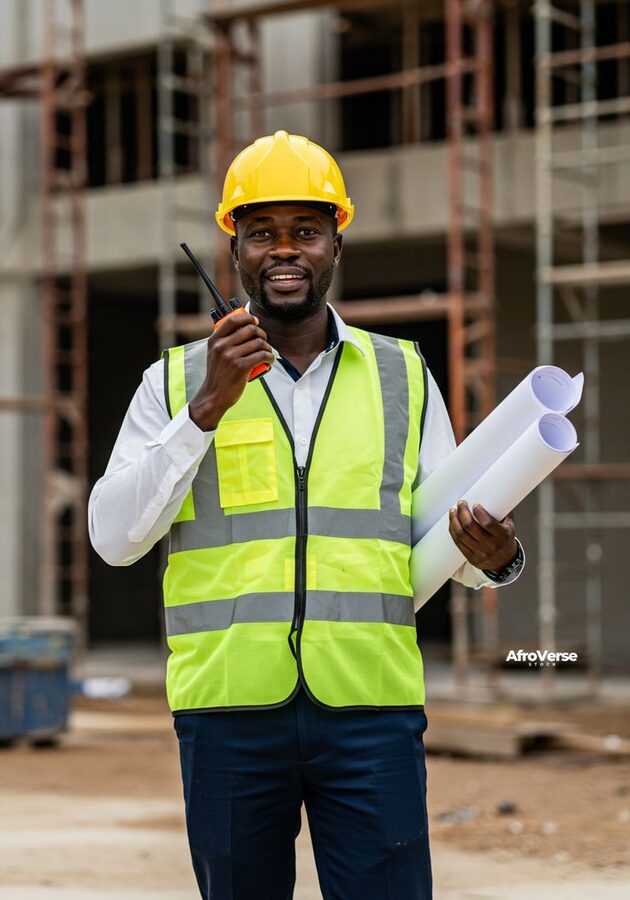 Site supervisor on construction project