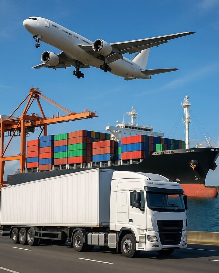 Air, sea and road logistics